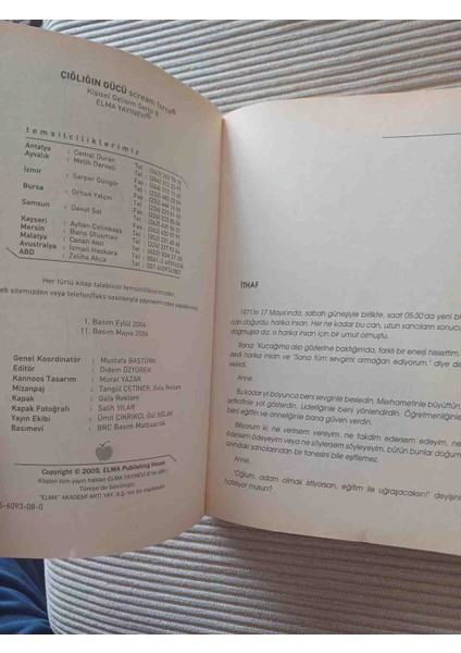 Çığlığın Gücü - Eğer A Kişisi Bu Başarıları Gerçekleştirebildiyse Ya Sen (Scream Force) Yazarindan Imzalı. 2,el Cok Temiz Kondisyonda 2006 Basimi 160 Sayfa Dr Ala Elcircevi Yazar fırsatları