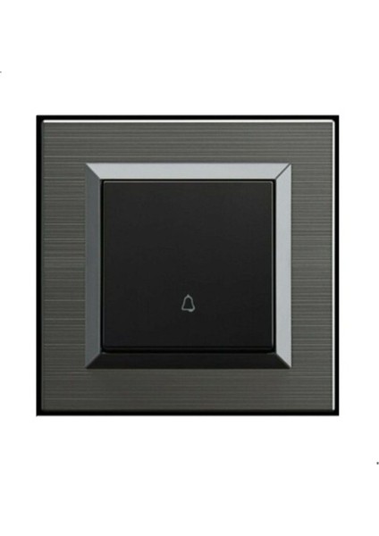 10 Adet Ovivo Quantum Manyetik Gri Zil Anahtarı Light + Çerçeve Dahildir