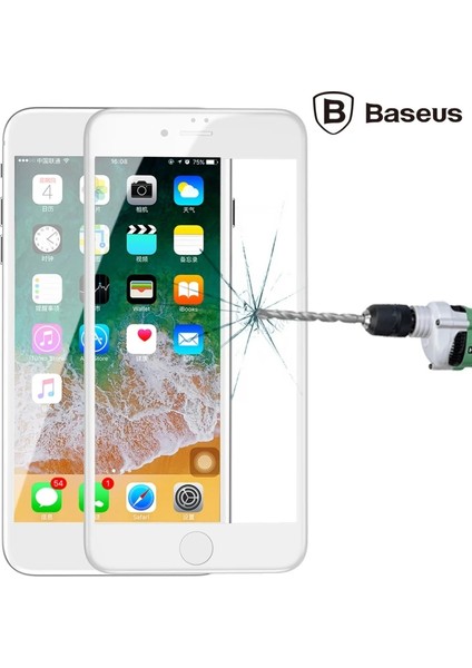 Baseus Iphone 78 Plus 4d Cam Ekran Koruyucu Kavisli Full Kaplama Kırılmaz Cam-(5 - MBN2123-5362