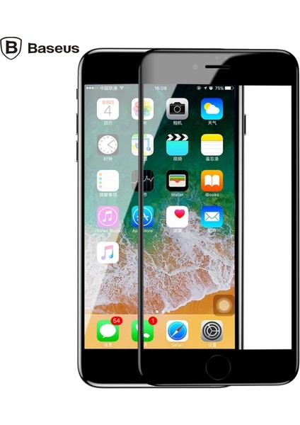 Baseus Iphone 78 Plus 4d Cam Ekran Koruyucu Kavisli Full Kaplama Kırılmaz Cam-(5 - MBN2123-5362