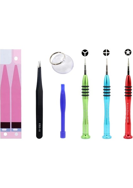 Jıafa JF-8163 7in1 Iphone 66S78 Batarya Yapışkanlı Kaliteli Tornavida SET-(5775 - MBN2168-5654