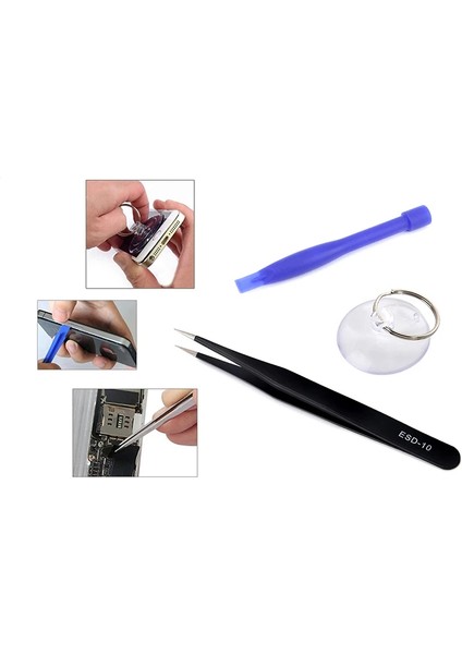 Jıafa JF-8163 7in1 Iphone 66S78 Batarya Yapışkanlı Kaliteli Tornavida SET-(5775 - MBN2168-5654