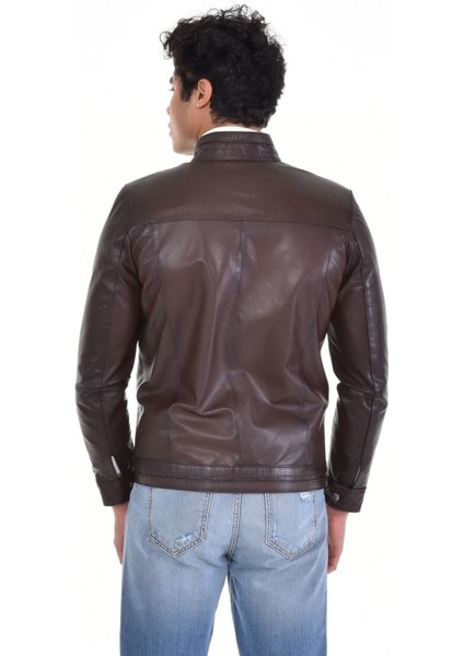 Hakiki Deri Kahverengi Oscar Erkek Deri Ceket fiyatları