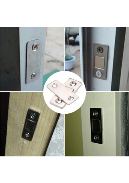 2 Çift Çok Amaçlı Kapı Kapak Dolap Çekmece Mobilya Durdurucu Kapatıcı Mıkna - AGT4888-4581 fırsatları