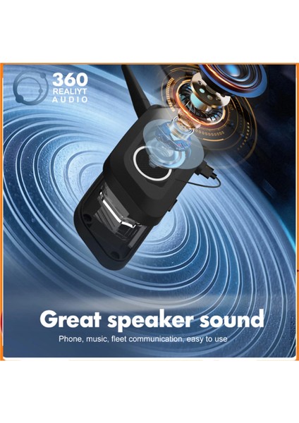 V6 Plus Motorsiklet Kaskı Intercom Su Geçirmez 1200 M - AGT4683-1492