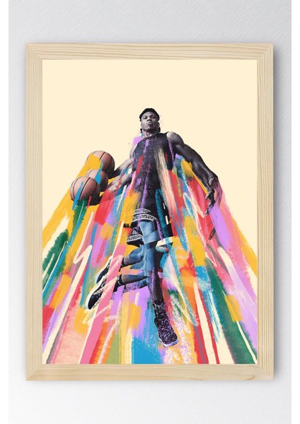 Giannis Antetokounmpo Çerçeveli Tablo - Basketbol Nba Posteri Tablo