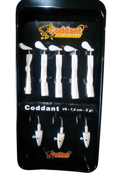 V8 7.5cm 6gr Beyaz 5li Silikon Yem Seti fiyatları