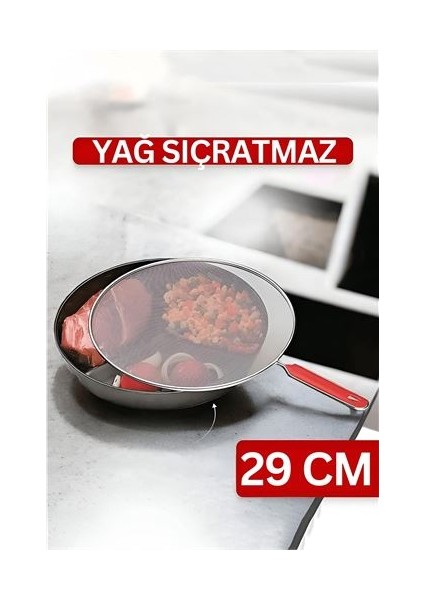 Flou Kızartma Yağ Sıçratmaz ve Un Eleği