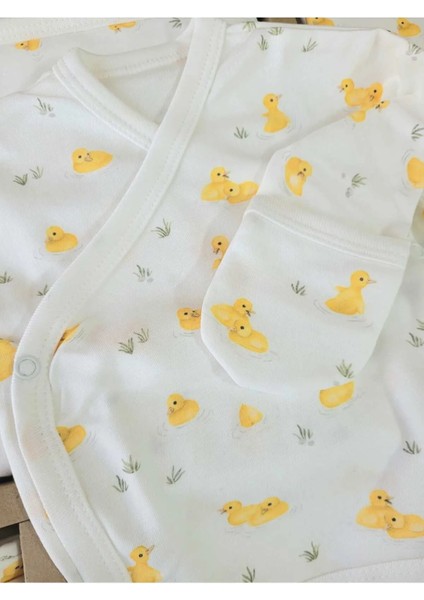 Ördek Desenli 10'lu Pamuklu Hastane Çıkışı