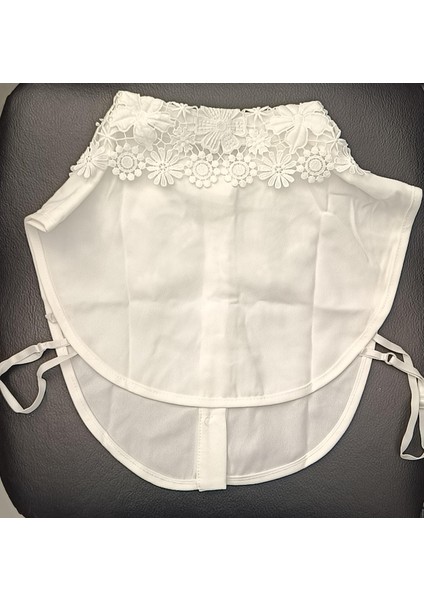 Sahte Gömlek, Yakalık, Kravat Yakalığı, Yarım Gömlek, Vintage Kristal - Dantel Işlemeli Bluz Yaka indirimleri