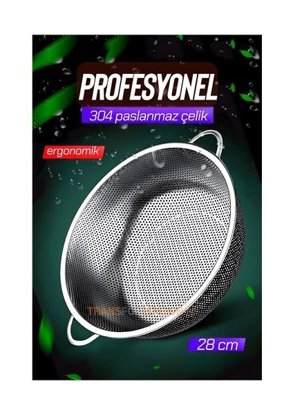Turk Kevgir 304 Paslanmaz Çelik Mink Design - MBN7560-9211