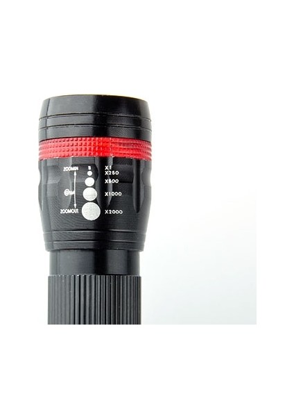 Power Ledli ve Zoomlu 2 Km Menzilli Alüminyum El Feneri (4767) - MBN1353-3609