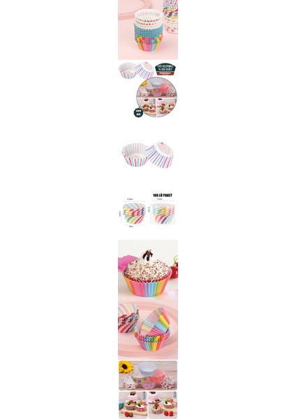 Turk Muffin Kalıbı 100 Adet Paolelli - MBN5926-3854