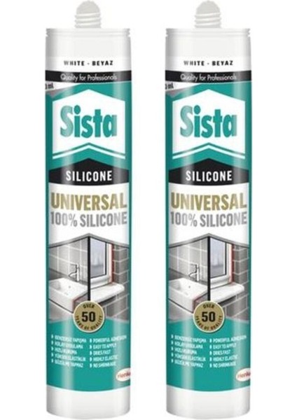 Üniversal Silikon Beyaz 280ML 2 Adet