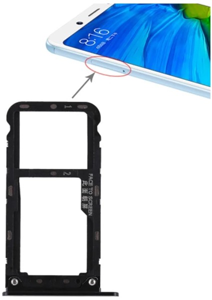 Xiaomi Redmi Note 5 Sim Kart Yuvası Sim Kızağı Sim TEPSISI-(5775) - ISL1656-5874