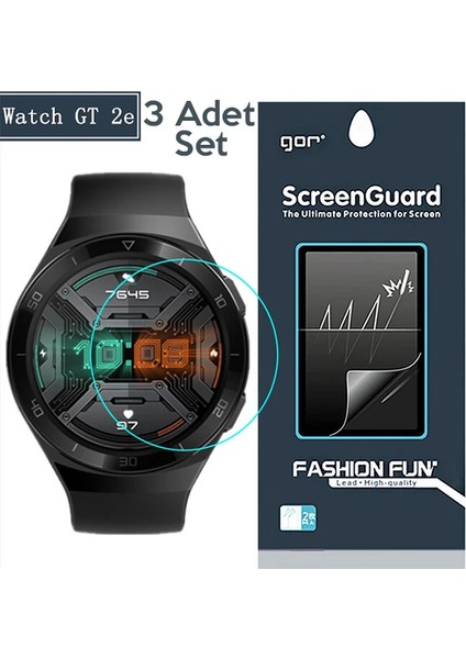 Gor Huawei Watch GT2E Darbe Emici Ekran Koruyucu 3 Adet SET-(5775) - ISL3304-9559