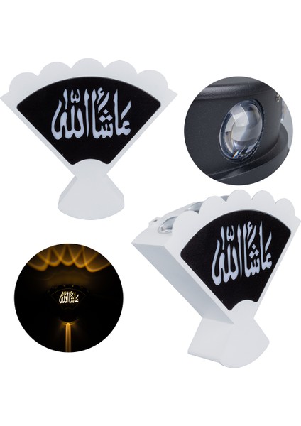 3000K Maşallah Arapça Üçgen Dekoratif LED Duvar Aplik (4767) - ISL7262-1802