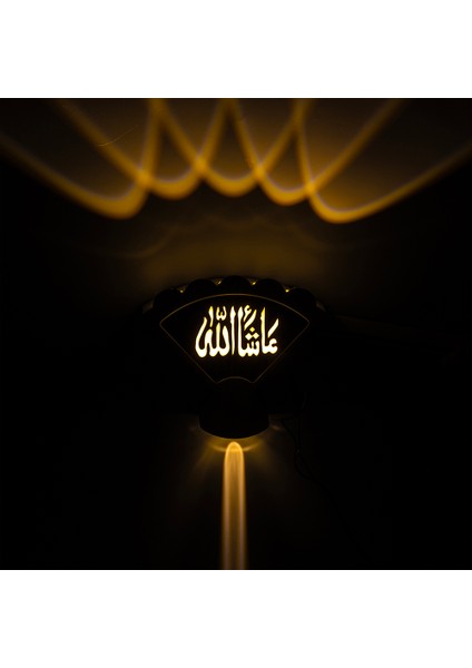 3000K Maşallah Arapça Üçgen Dekoratif LED Duvar Aplik (4767) - ISL7262-1802