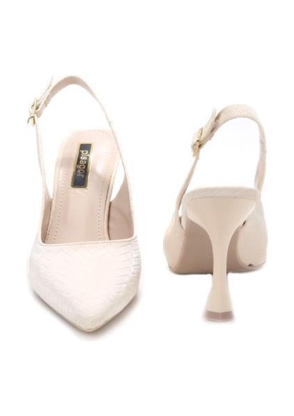 PS-32650 8,5 cm Topuklu Kadın Arkası Açık Stiletto Ayakkabı fırsatları