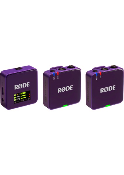 Wireless Go Iı (Gen 3) | 3.nesil, Iki Vericili, 32-Bit Kayıt Özellikli Kablosuz Mikrofon Seti (Mor)