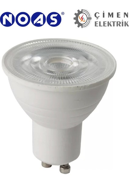 Noas YL91 0702M 7W Mercekli LED Çanak Ampül 3200K Günışığı GU10 Duy