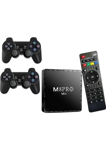 Android Tv Box 2.4g 10K Ultra Hd 2gb Ram 64GB Hafıza 10000 Retro Oyunlu Konsol Game Stick M8 Pro fiyatları