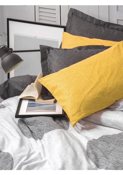 Cotton Box Modern Çift Kişilik Nevresim Takımı Dappled Sarı