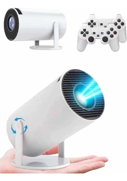 4K Wireless Çift Kollu Kumandalı Oyun Projeksiyonu Retro Video Oyunu