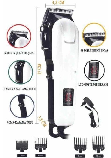 Kablosuz Saç Kesme Makinesi Epilasyon Öncesi Kısaltma Makinesi