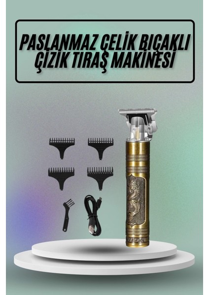 Saç Sakal Vücut Tıraş Makinesi Çizik Atma Makinesi Paslanmaz Çelik