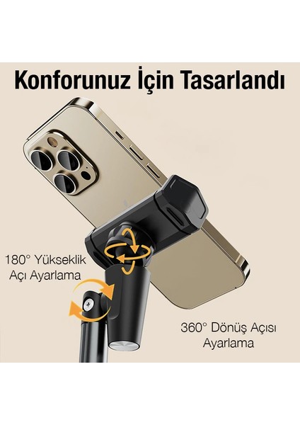 Ally T8 360° Dönebilen Yükseklik Ayarlı Masa Üstü Telefon TUTUCU-(5775) - ISL4838-3258