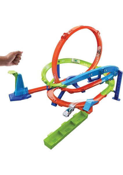 HTK16 Hot Wheels Bumerang Çemberli Yarış Pisti fırsatları
