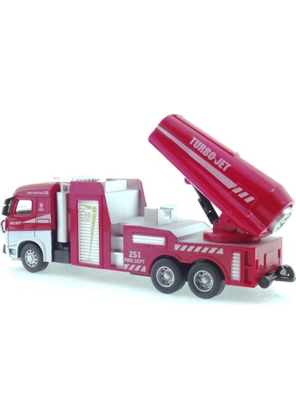 Die Cast Model Çek Bırak Turbo Jet Itfaiye Kamyonu