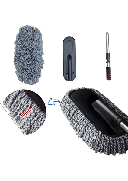Ally Mikrofiber Püsküllü Araba Yıkama Temizleme Fırçası Toz Alma Fırçası-( - ISL4218-1380