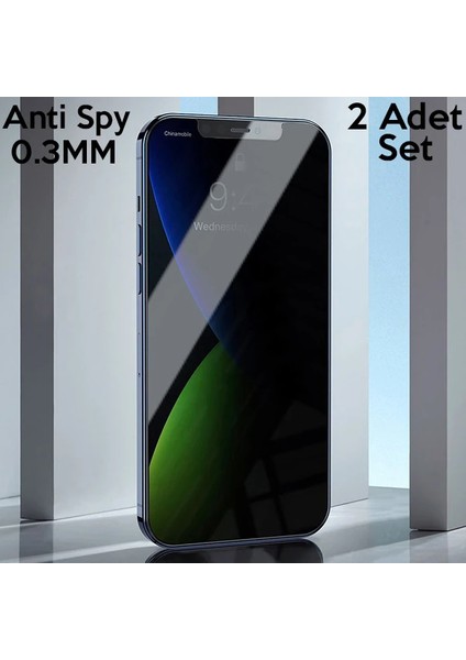Baseus Iphone 12 Mini 03MM Anti Spy Tempered Cam Ekran Koruyucu 2 Adet SET-(5775) - ISL5506-7876
