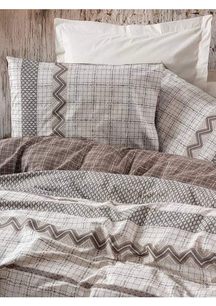 Cotton Box Toprak Aren Kahve Çift Kişilik Nevresim Takımı