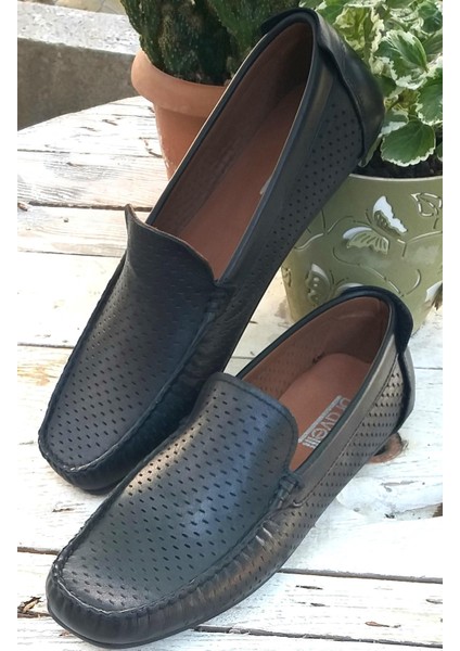 Bagsshoes 15006 Bravelli Erkek Hakiki Deri Lazerli Loafer Günlük Ayakkabı fiyatları