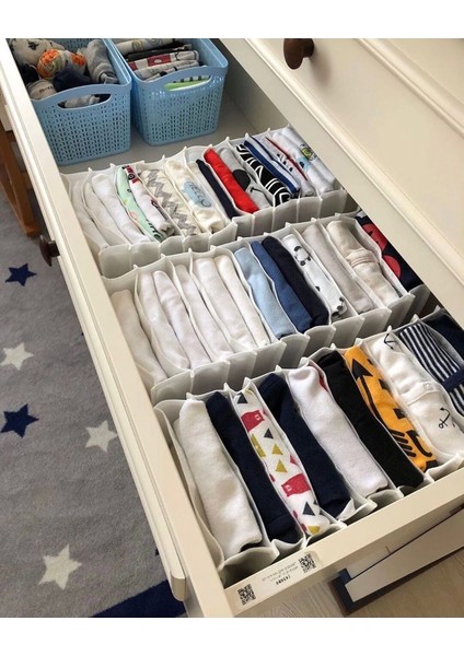 8 Bölmeli Dolap ve Çekmece Içi Düzenleyici Akordiyon Organizer L-00517 (1 Adet) fırsatları