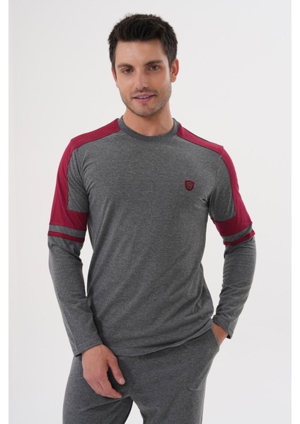 Mecit 2990 Füme Erkek Pijama Takımı modelleri