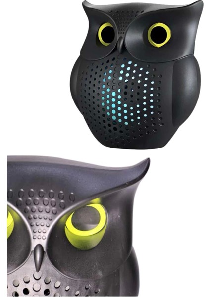 Bluetooth Hoparlör Tws Kablosuz Rgb Işıklı Dekoratif Taşınabilir Baykuş