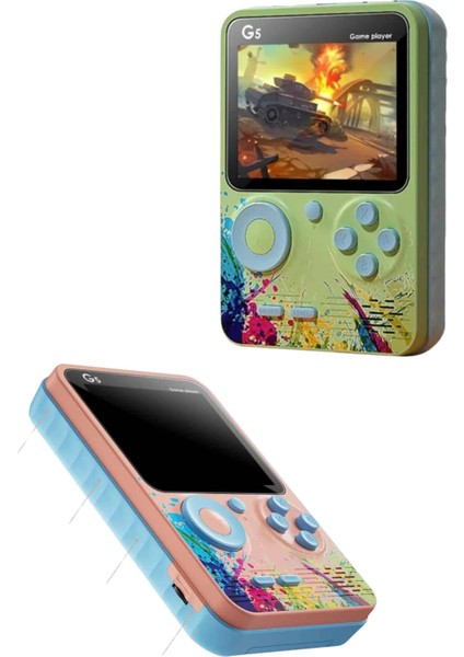 3.5 Inç Klasik Retro LCD Ekran 500 Oyunlu Oyun Konsolu Taşınabilir indirimleri
