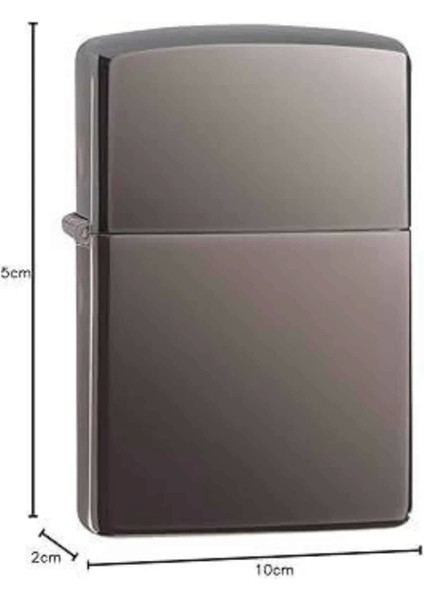 Hediyelik Zarif Zippo Model Siyah Benzinli Çakmak