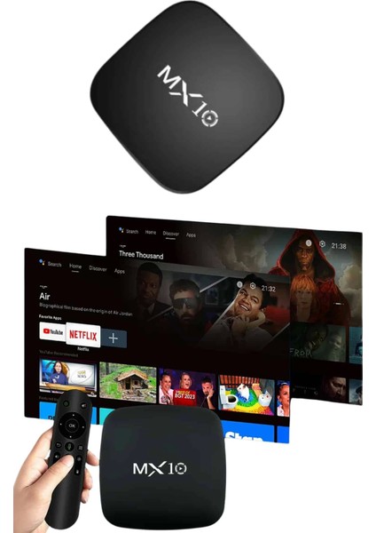 2.4g Wifi Tv Box Medya Oynatıcı Tv Uyumlu Mx Box Kutusu Android Tv