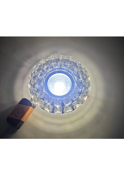 Sunled 8202 Cam Spot Kasası 5W Beyaz Işık LED Çerçeveli Günışığı - Priz ve Anahtar Için Uyumlu Çerçeve fiyatları