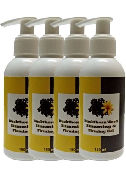 Buck Thorn 4lü Adet Weed Slimming & Firming Gel Acı Çehre Tohumu Jeli Jeli 150 ml HAZN926000421