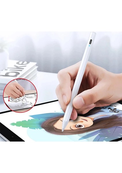 Dux Ducis Palm Rejection Pencil Capacitive Stylus Pen Kapasif Kalem 120MAH Magnetic - ISL7295-9212