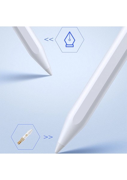 Dux Ducis Palm Rejection Pencil Capacitive Stylus Pen Kapasif Kalem 120MAH Magnetic - ISL7295-9212