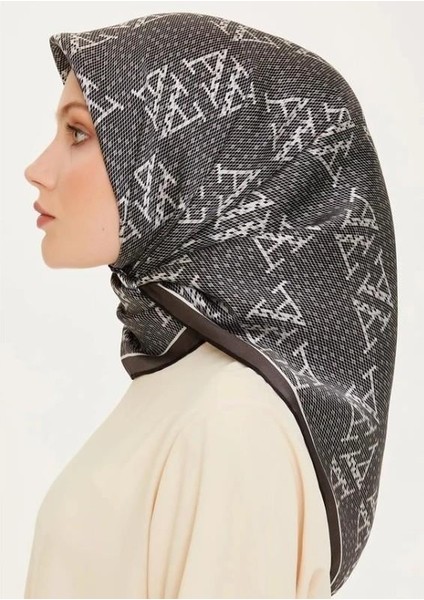 Armine Ipek Eşarp 2025 Kış - 9228-54 Siyah Füme Twill modelleri