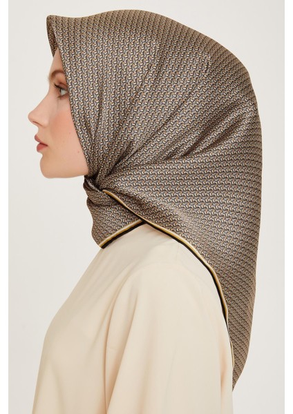 Ipek Eşarp 2025 Kış - 9250-31 Siyah Sarı Twill