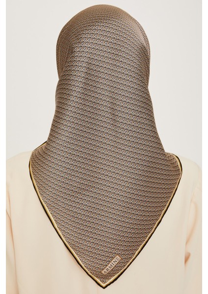 Ipek Eşarp 2025 Kış - 9250-31 Siyah Sarı Twill